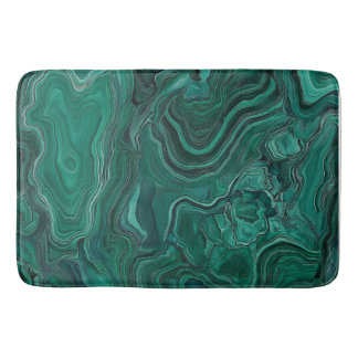 Tapis De Bain Pierre de Malachite verte