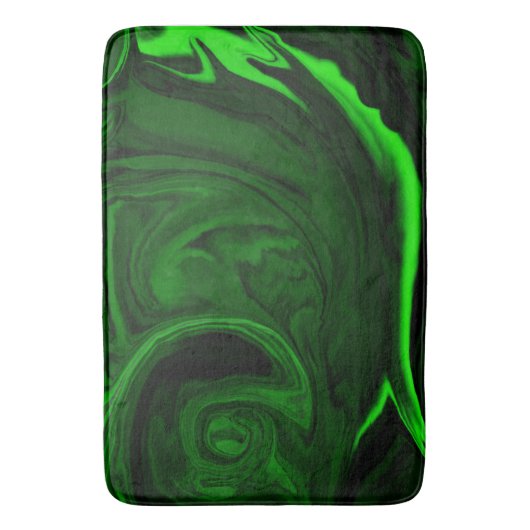 Tapis De Bain pierre de malachite verte à texture (devant Vertical)