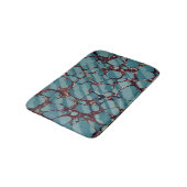 Tapis De Bain Pierre De Marbre Bleu Et Rouge (Angle)