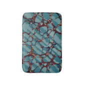 Tapis De Bain Pierre De Marbre Bleu Et Rouge (Devant (Vertical))