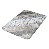 Tapis De Bain Pierre de marbre gris moderne Abstrait (Angle)