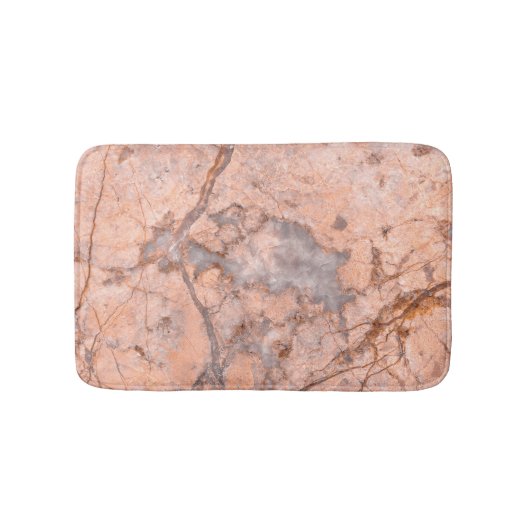 Tapis De Bain Pierre de marbre rose avec gris (Devant)