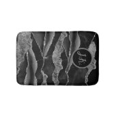 Tapis De Bain Pierre En Marbre En Gris Blanc & Or Salle De Bains (Devant)