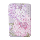 Tapis De Bain Pierre Florale moderne Hydrangea rose violet (Devant (Vertical))