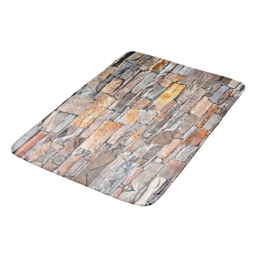 Tapis De Bain Pierre | motif en pierre naturelle | briques (Angle)