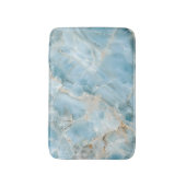 Tapis De Bain Pierre précieuse esthétique bleu clair moderne de  (Devant (Vertical))
