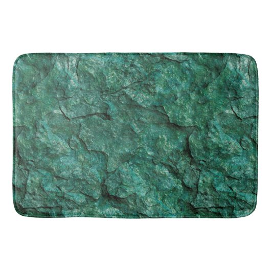 Tapis De Bain Pierre verte rugueuse d'ardoise (Devant)