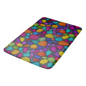Tapis De Bain Pierres colorées abstraites (Angle)