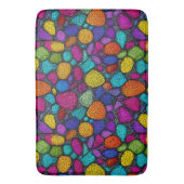 Tapis De Bain Pierres colorées abstraites (devant Vertical)