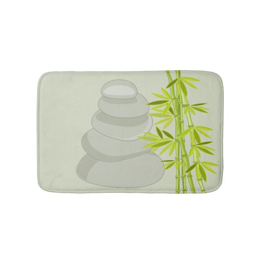Tapis De Bain Pierres de bambou et de zen (Devant)
