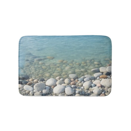 Tapis De Bain Pierres Plage Belle Nature Mer Galets Rive (Devant)