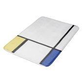 Tapis De Bain Piet Mondrian - Composition Abstrait géométrique (Angle)