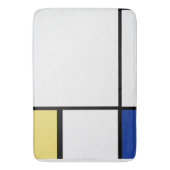 Tapis De Bain Piet Mondrian - Composition Abstrait géométrique (devant Vertical)