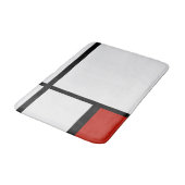 Tapis De Bain Piet Mondrian - Composition Abstrait géométrique (Angle)