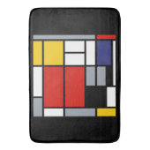 Tapis De Bain Piet Mondrian, Composition avec grand plan rouge (devant Vertical)