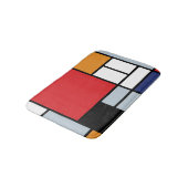 Tapis De Bain Piet Mondrian - Composition avec un grand plan rou (Angle)
