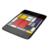 Tapis De Bain Piet Mondrian, Composition avec un grand plan roug (Angle)