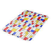 Tapis De Bain Piet Mondrian Style Art Abstrait (Angle)