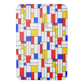 Tapis De Bain Piet Mondrian Style Art Abstrait (devant Vertical)