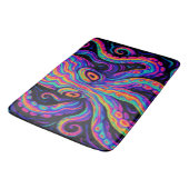 Tapis De Bain Pieuvre colorée Trippée (Angle)
