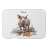 Tapis De Bain Piglet en jeu, personnalisation (Devant)