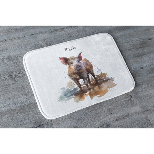 Tapis De Bain Piglet en jeu, personnalisation