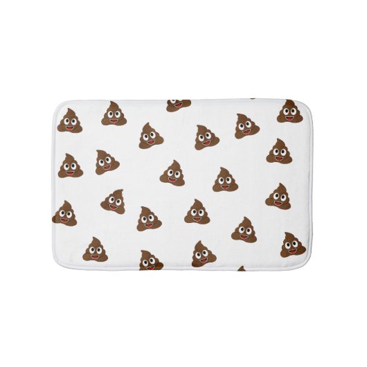 Tapis De Bain Pile de Poo emoji souriants poops (Devant)