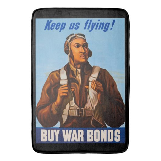 Tapis De Bain Pilotes d'aviation afro-américains de 2ÈME GUERRE  (devant Vertical)