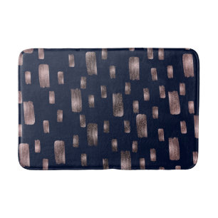 Tapis De Bain Pinceau moderne or cuivre bronze scintillant