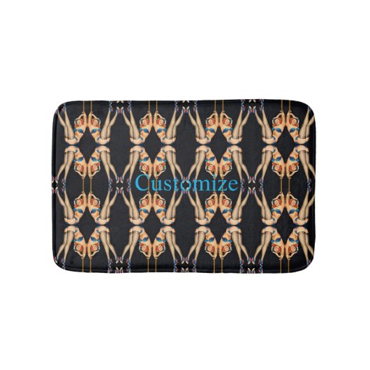 Tapis De Bain Pinceaux Vintages acrobatiques Thunder_Cove (Devant)