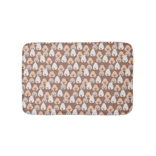 Tapis De Bain Pine Trees Botanique Motif Rustique Automne Automn (Devant)