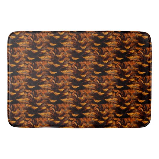 Tapis De Bain Pinecone motif de chute nature rustique (Devant)