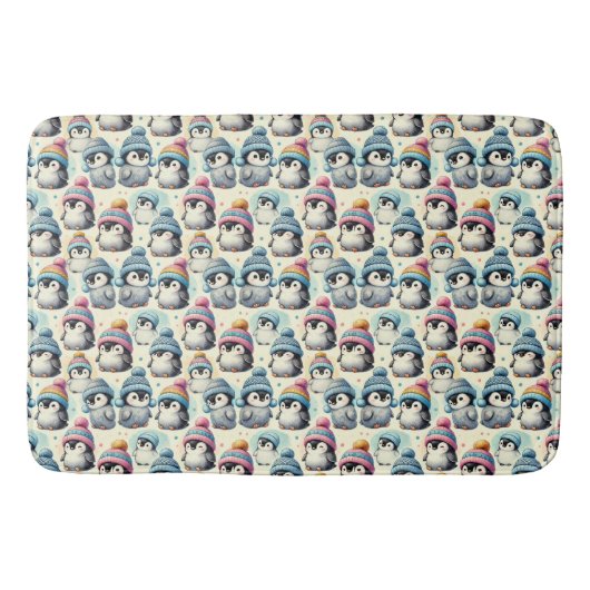Tapis De Bain Pingouin bébé mignon (Devant)