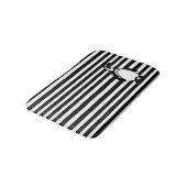 Tapis De Bain Pingouin et rayures (Angle)