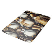 Tapis De Bain Pingouin noir et doré (Angle)