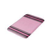 Tapis De Bain Pink and Black Bath Mat (Angle)