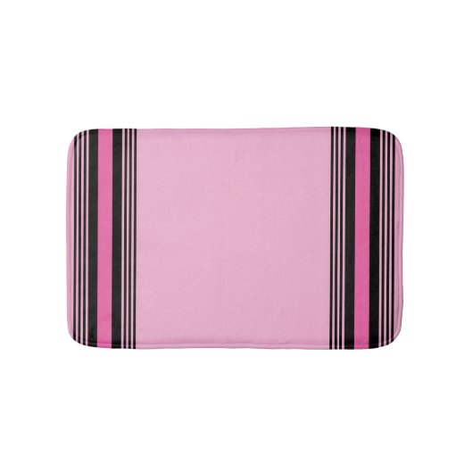 Tapis De Bain Pink and Black Bath Mat (Devant)