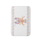 Tapis De Bain Pink and Blue Lobster (Devant (Vertical))