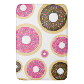 Tapis De Bain Pink & Brown Sprinkt Donuts Moderne Amusant mignon (devant Vertical)
