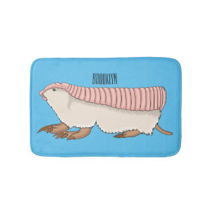 Tapis De Bain Pink fairy armadillo cartoon illustration