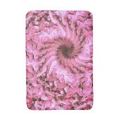 Tapis De Bain Pink Fibonacci Floral Bathmat (Devant (Vertical))