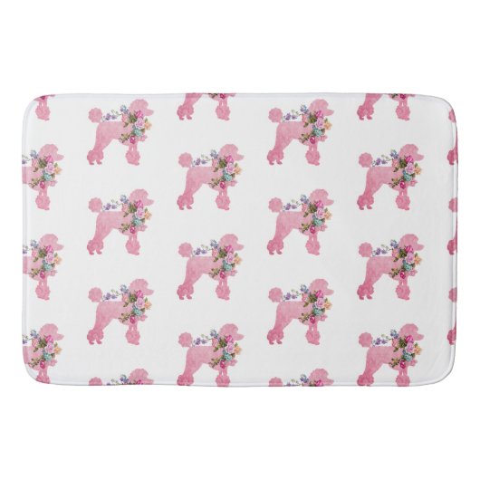 Tapis De Bain Pink French Poodle accent (Devant)