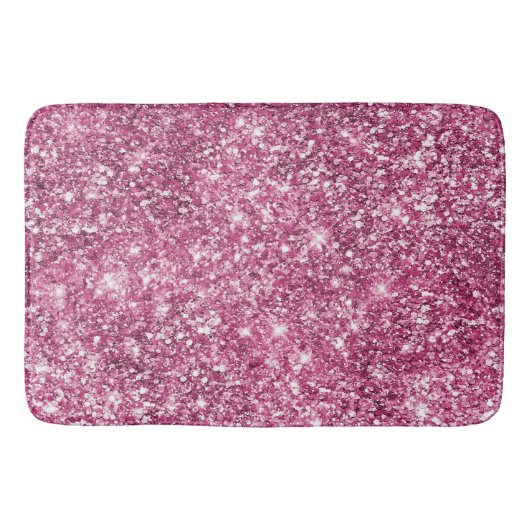 Tapis De Bain Pink Glitz Glitter Glam Sparkle (Devant)