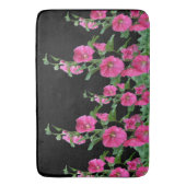 Tapis De Bain Pink Hollyhocks (devant Vertical)