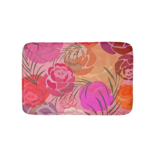 Tapis De Bain Pink plants (Devant)