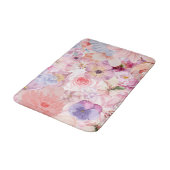 Tapis De Bain Pink & Purple Floral Pattern (Angle)