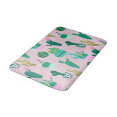 Tapis De Bain Pink Rustique Sud-Ouest Cactus Plantes (Angle)