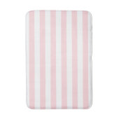 Tapis De Bain Pink & White Stripe Bathmat (Devant (Vertical))