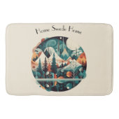 Tapis De Bain Pins nordiques & Pics, coutume (Devant)