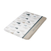Tapis De Bain Pins primitifs sur blanc (Angle)